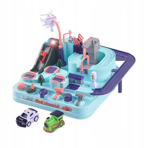 Jouets D'aventure En Voiture Train Voiture De Course Bleu
