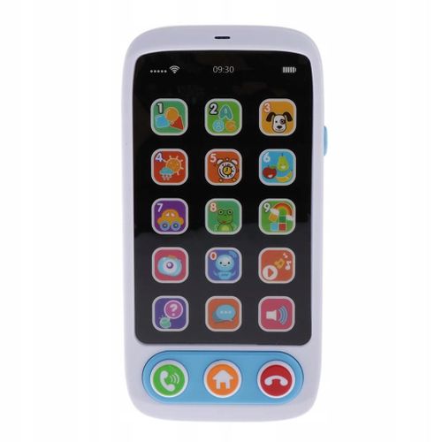 Téléphone Pour Enfants, Jouet Musical Pour Apprendre L'anglais, Bleu