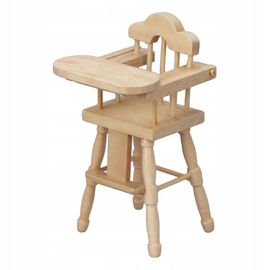 Chaise De Salle À Manger En Bois Non Peinte, Fabriquée À La Main. Chaise Haute