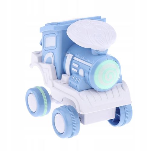 Belle Voiture À Propulsion Par Épines, Poussée Et Bleu Clair