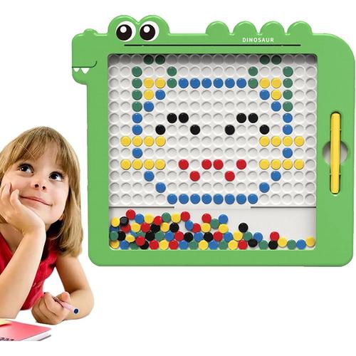 Tableau À Dessin Magnétique, Tablette Dessin Enfant, Ardoise Magique, Avec 1 Stylos Pcs Et Des Perles Colorées, Jouet Éducatif Préscolaire Montessori Pour Les Garçons De 3, 4, 5 Et 6 Ans, Filles