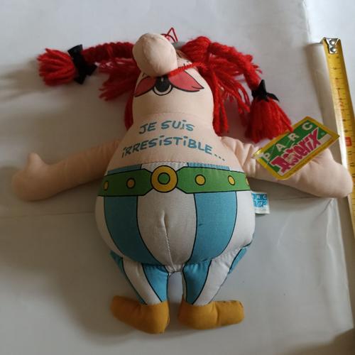 Asterix : Peluche Obélix "Je Suis Irrésistible" Parc Astérix 1991
