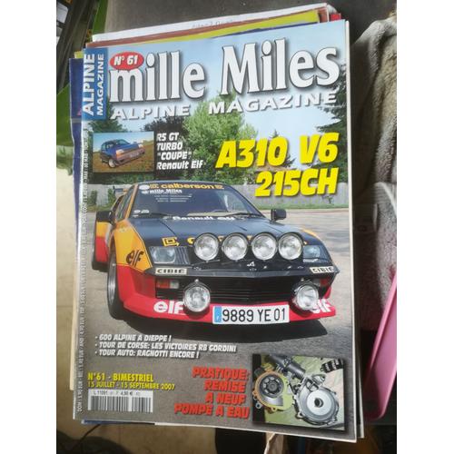 Mille Miles 61 De 2007 Alpine A310 V6,Supercinq Gt Turbo Coupe