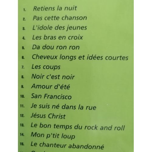 Cd Johnny Hallyday Vol 2 Compil' Universal 1999 . 16 Titres