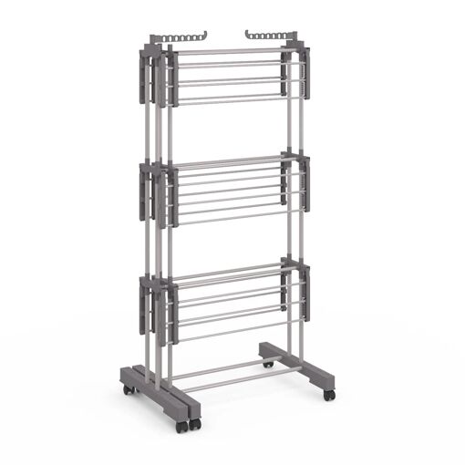 �tendoir extensible 40M gris 3 niveau - 4