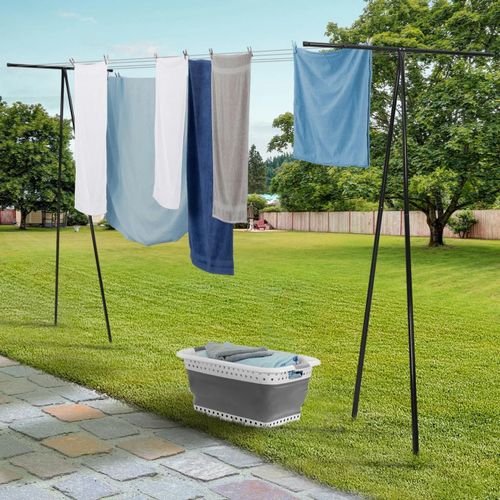 Étendoir à linge extérieur en métal 35m de fil