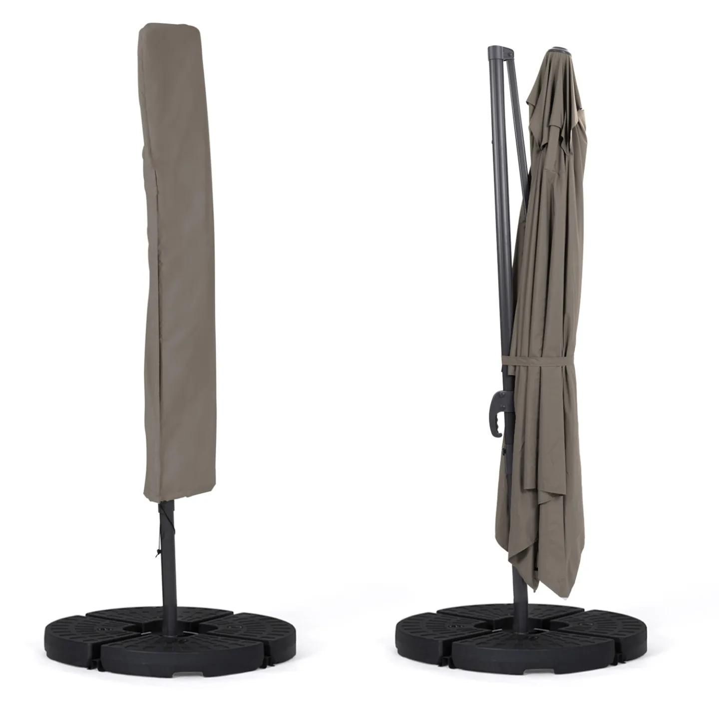 Parasol D�port� 3x4 M Rotatif 360 Coloris Taupe - 3