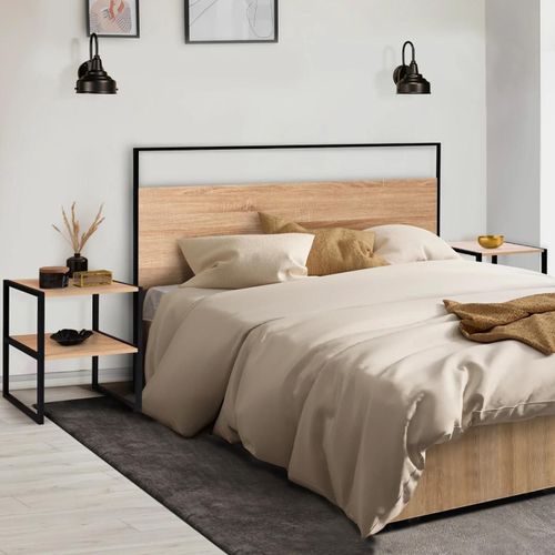 Lot De 2 Tables De Chevet Detroit Table D'appoint Design Industriel