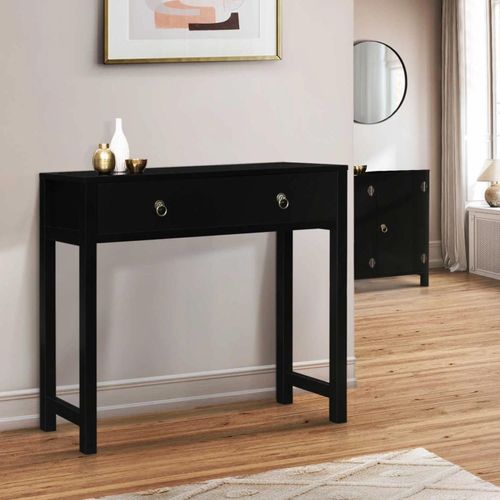 Console Yang 1 Tiroir Bois Noir