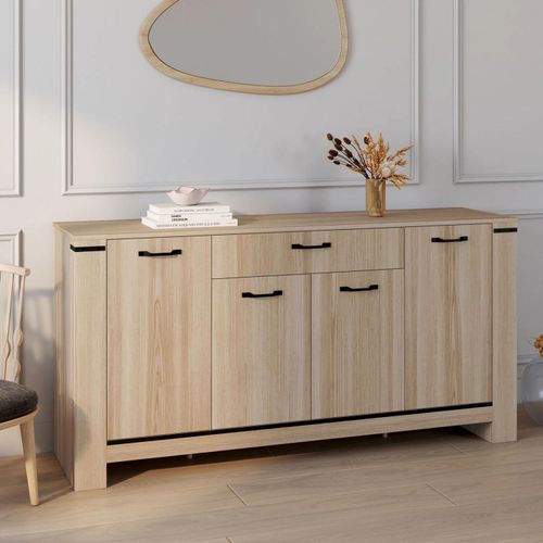 Idmarket Buffet 160 M Idaho 4 Portes Avec Tiroir Design Contemporain