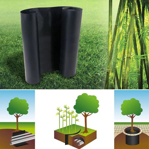 Barrière anti-racines bambou 5m 800gr anti-rhizomes H.80 cm