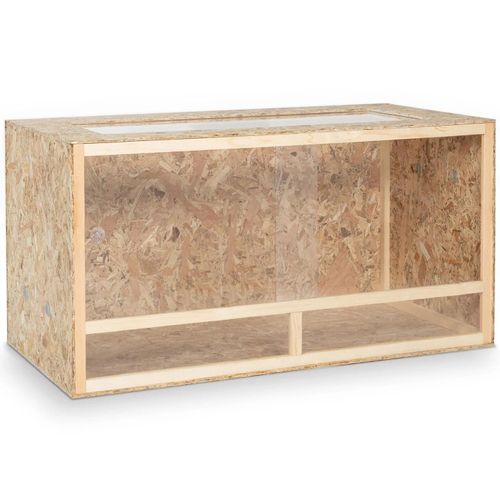 Terrarium En Bois Osb Pour Reptiles Et Batraciens Aérations Latérales 115 Cm