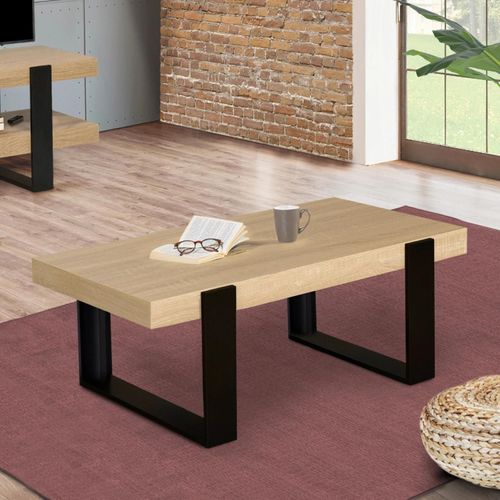 Table Basse Phoenix Bois Et Noir