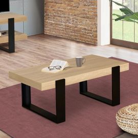 Table Basse Phoenix Bois Et Noir