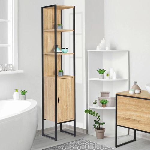 Meuble Colonne Detroit 1 Porte Design Industriel