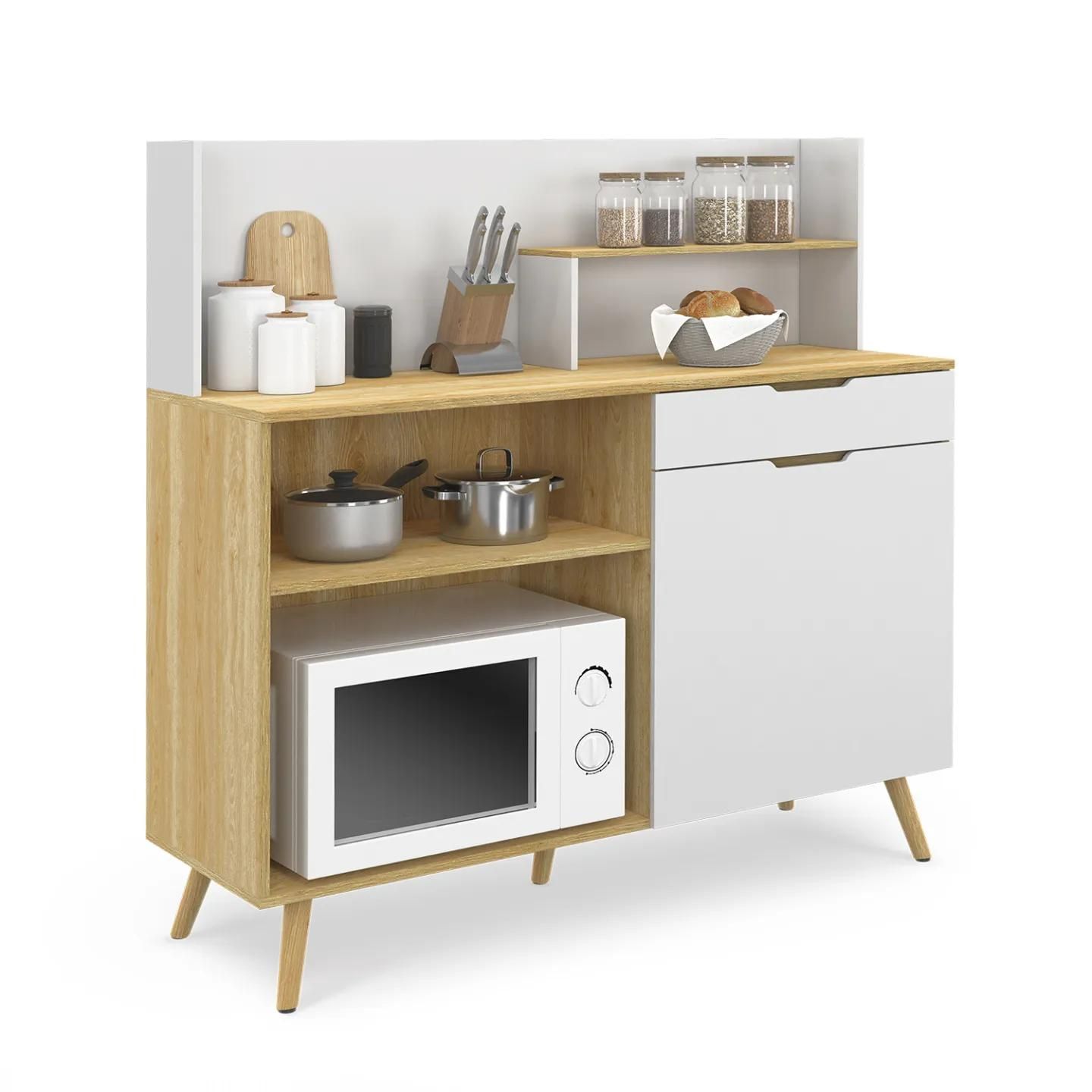 Buffet Bas De Cuisine H�tre Et Blanc - 2