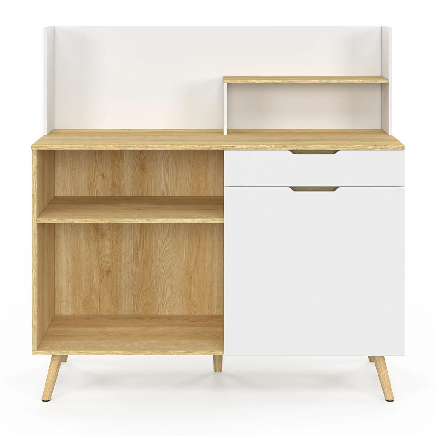 Buffet Bas De Cuisine H�tre Et Blanc - 3
