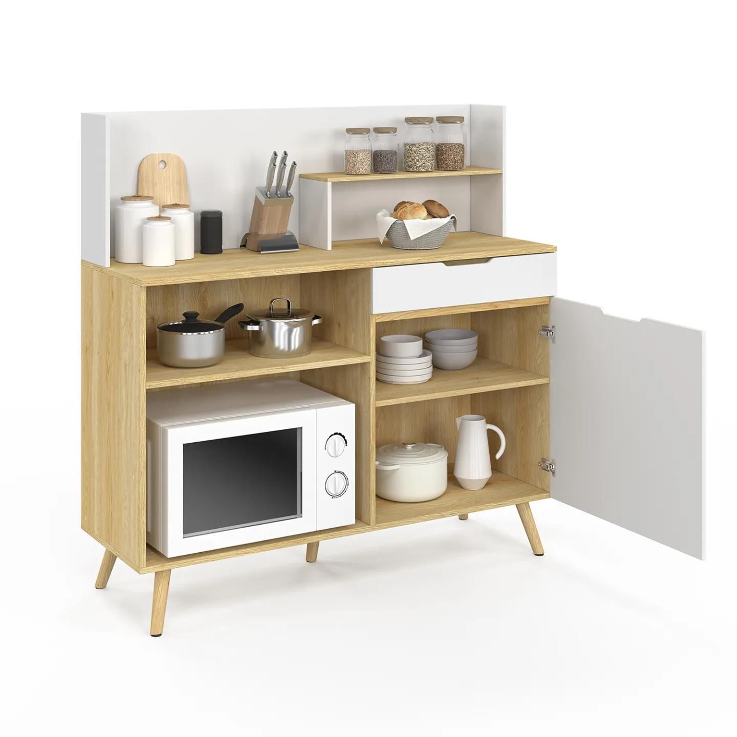 Buffet Bas De Cuisine H�tre Et Blanc - 4