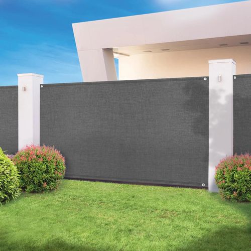 Brise Vue Haute Densité Gris 2 X 10 M 300 Gr/M² Qualité Pro