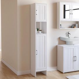 Meuble Colonne Blanc Pour Salle De Bain