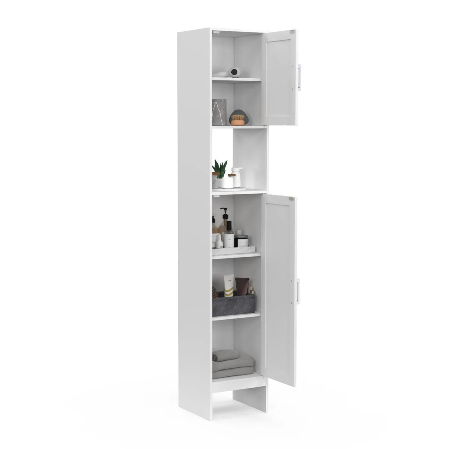 Meuble Colonne Blanc Pour Salle De Bain - 4