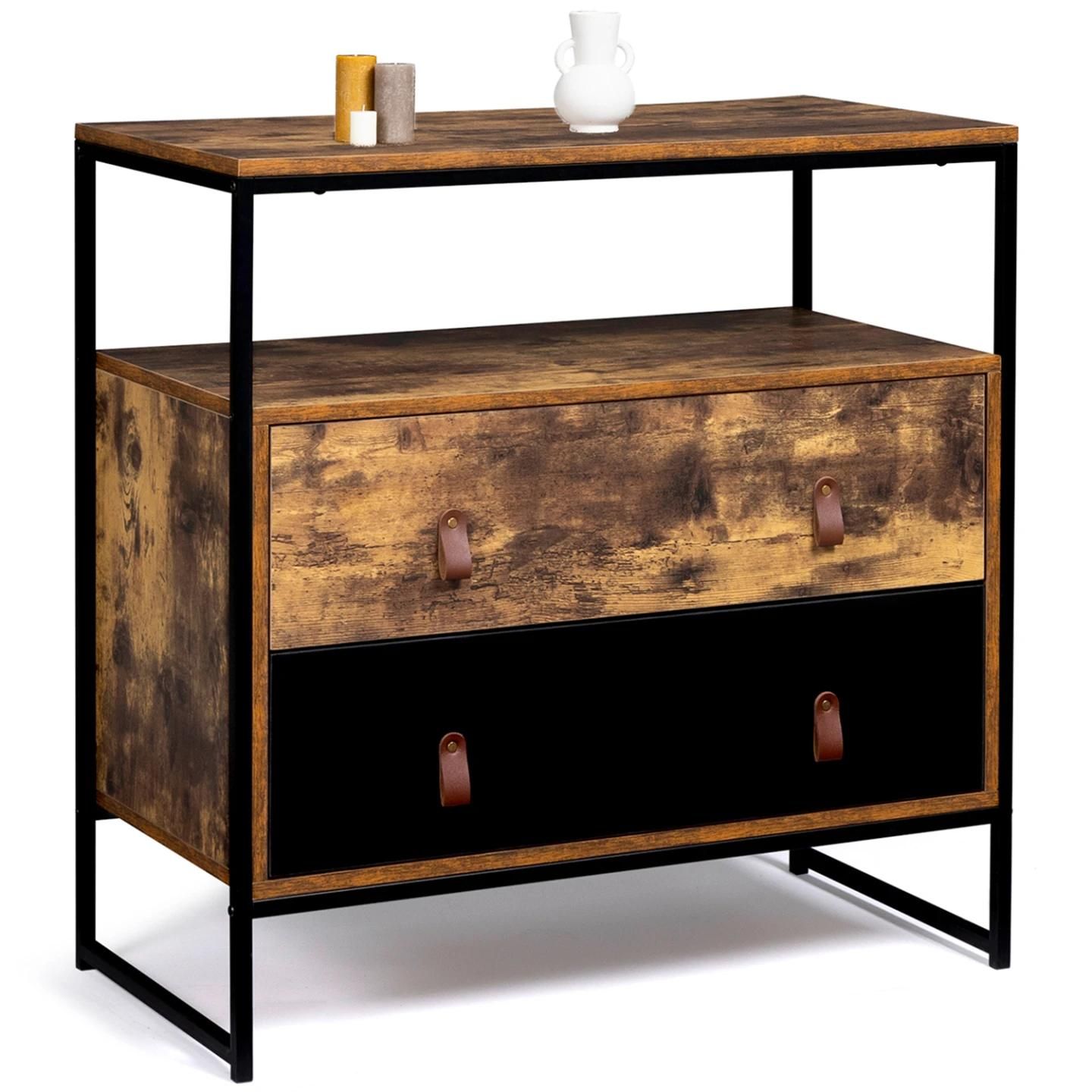 Commode 2 Tiroirs Chicago Design Industriel - 2