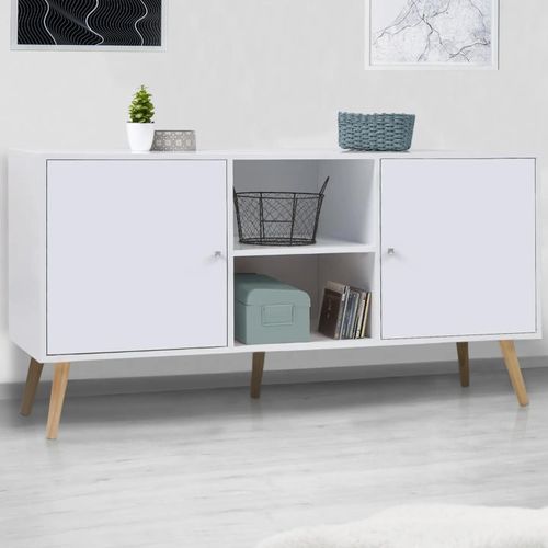 Buffet Effie Scandinave 2 Portes Bois Blanc