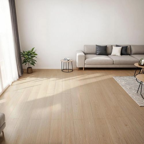 Lames PVC adhésives bois chêne clair