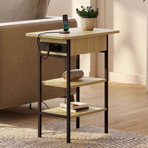 Table De Chevet / D'appoint Design Industriel Avec Multiprise