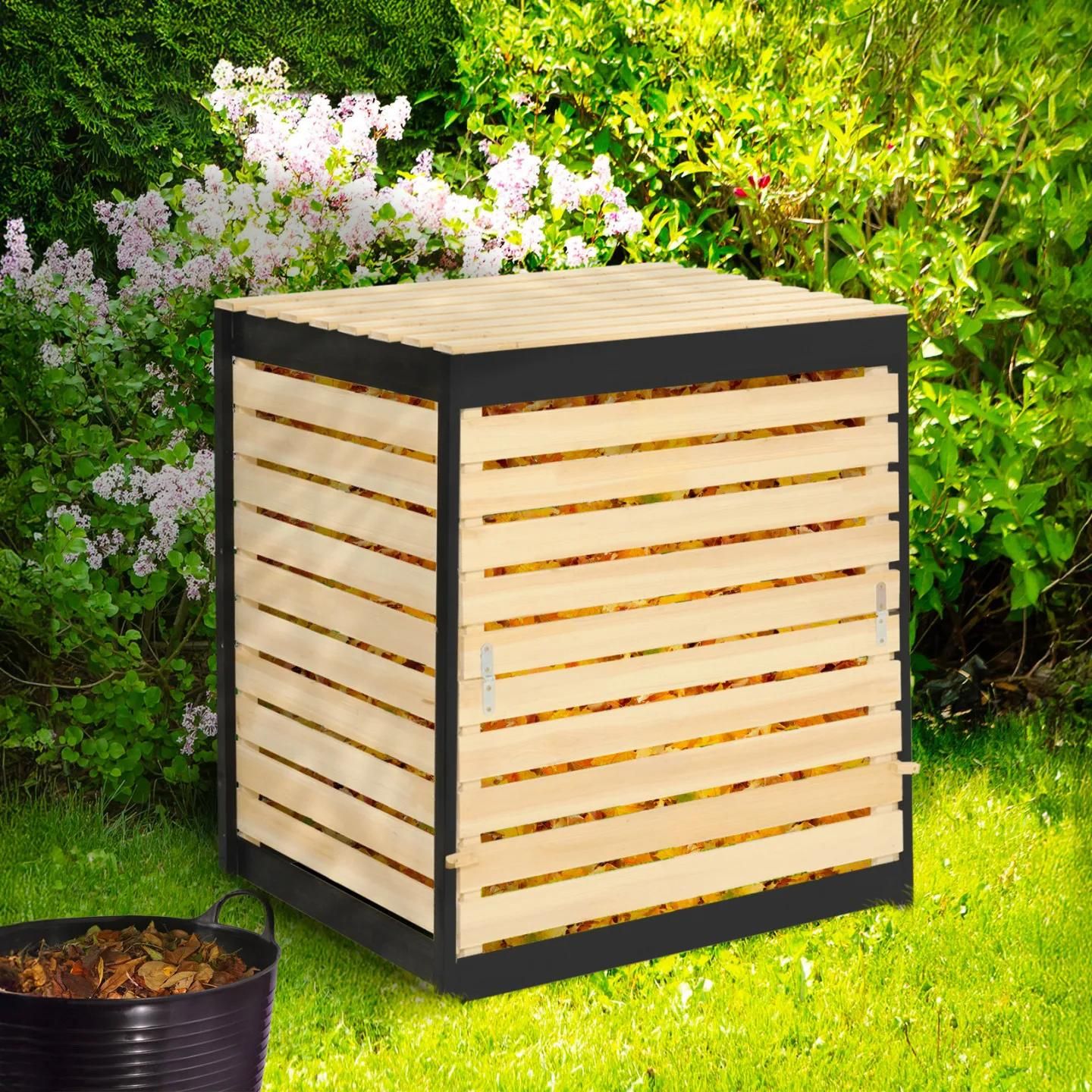 Bac � compost en bois 500L - 4