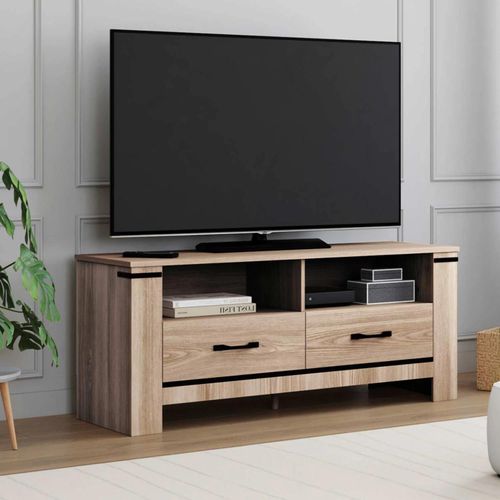 Meuble Tv Idaho 2 Tiroirs Design Contemporain
