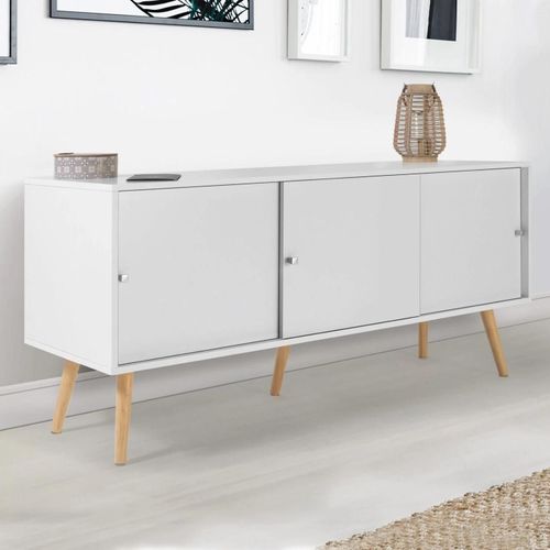 Buffet Effie Scandinave 3 Portes Bois Blanc