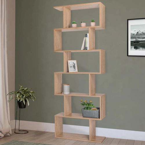 Etagère Bibliothèque Sofia Forme S Bois Façon Hêtre 189 Cm