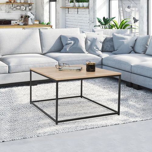 Table Basse Detroit Carrée 70 Cm Design Industriel