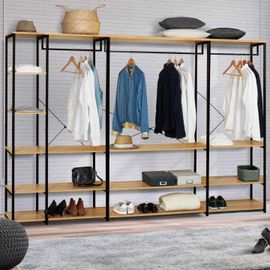 Dressing Grande Capacité Detroit Modulable Xxl Design Industriel