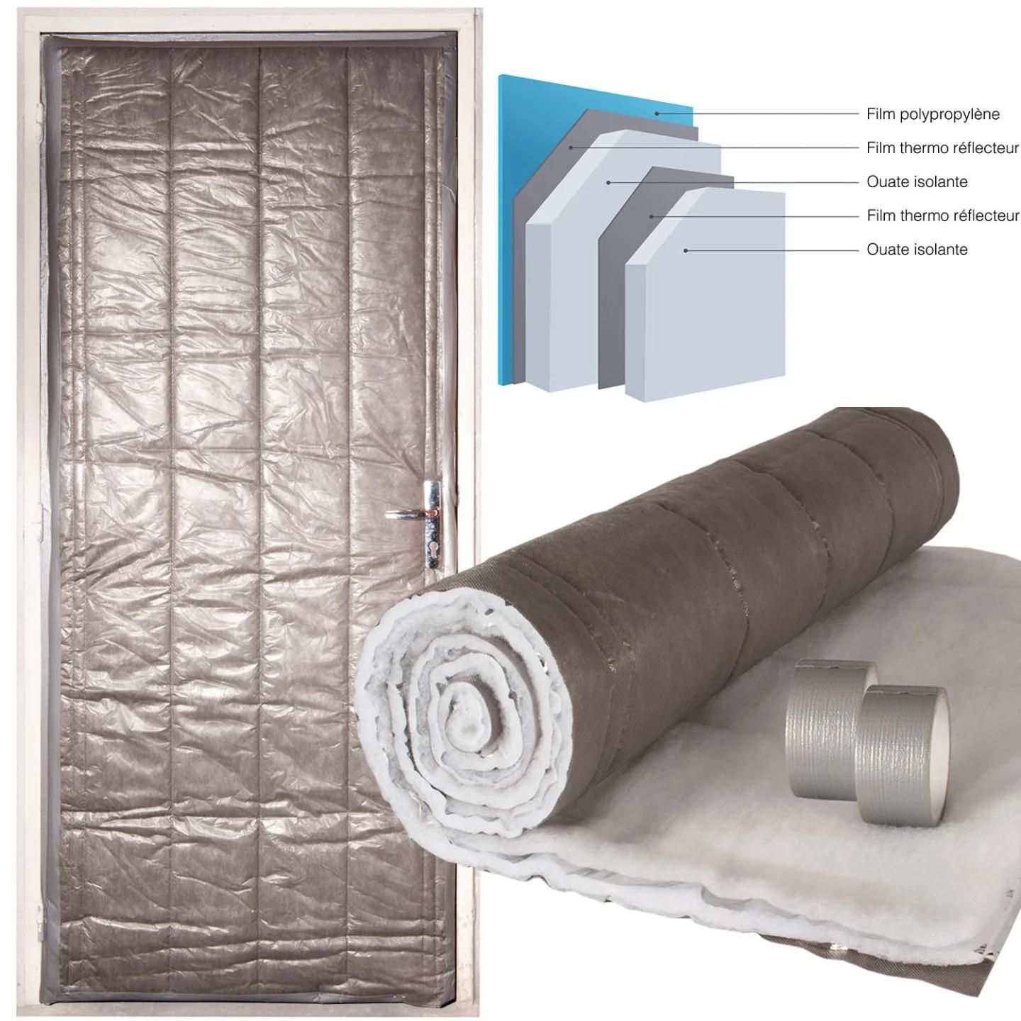 Kit isolation porte de service 210 x 85 CM