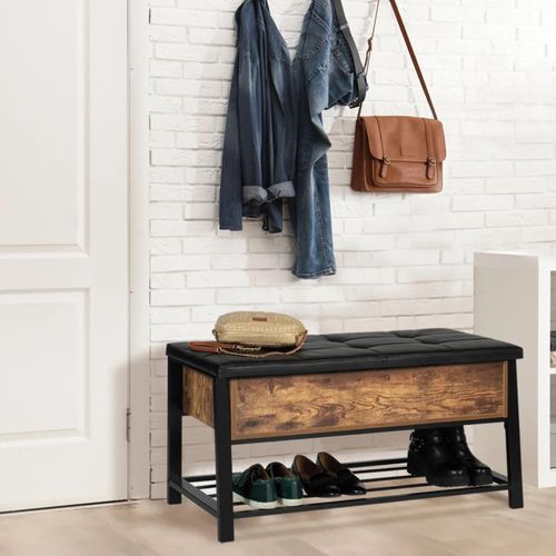 Banc Coffre D'entrée Nino Design Industriel