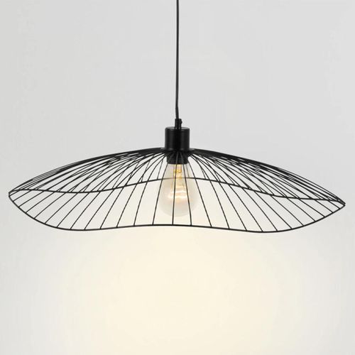 Idmarket Suspension Filaire En Métal Noir Diamètre 60 Cm
