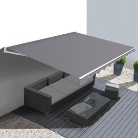 Idmarket Store Banne Manuel 3,80x3 M Gris
