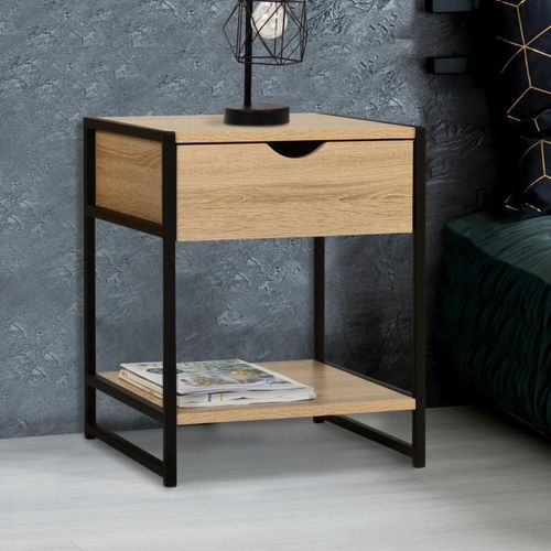 Lot De 2 Tables De Chevet Detroit Design Industriel
