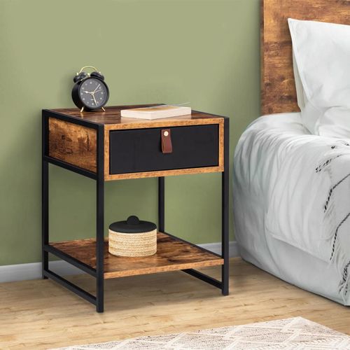 Lot De 2 Tables De Chevet Chicago Design Industriel