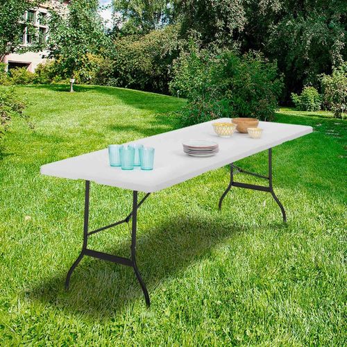 Table Pliante D'appoint Portable 180 Cm Pour Camping Ou Réception