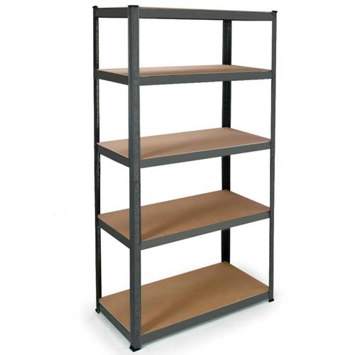 Etagère Modulable Charges Lourdes En Métal 5 Plateaux Grise