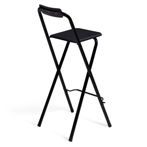 Lot De 4 Tabourets De Bar Pliants Delson Noirs - 4