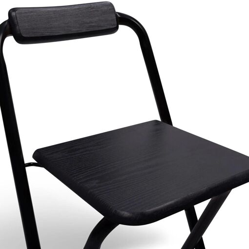 Lot De 4 Tabourets De Bar Pliants Delson Noirs - 8