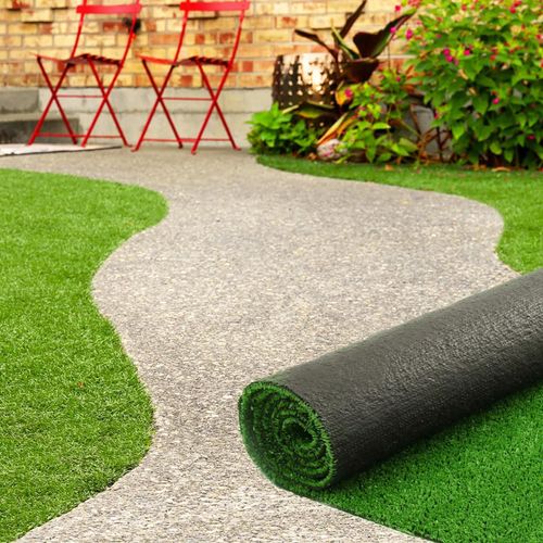Gazon Synthétique Artificiel 1x10 M 7 Mm D'épaisseur Pour Jardin Et Balcon