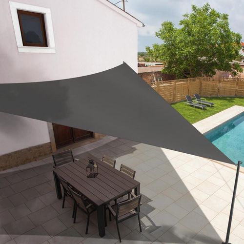 Voile D'ombrage Triangulaire 5x5x5 M Gris