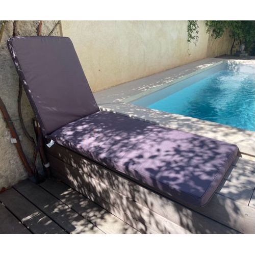 Coussin Bain De Soleil Déhoussable Monte Carlo Ardoise