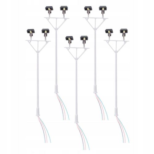5 Pièces 1:87 Modèle De Train Ferroviaire Lampe Modèle 2 Tête