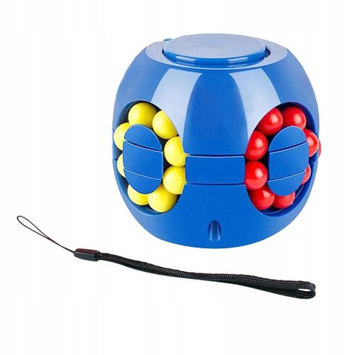 Jouet Toupie À Haricots, Gyroscope Sur Le Bout Du Doigt Du Haricot, Bleu